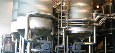 Berlie-Falco - Project - L'Oréal, Montreal (Canada) - Equipment integration; design and manufacturing of vessels and pump skid for a water recovery process using hyperfiltration and reverse osmosis 
